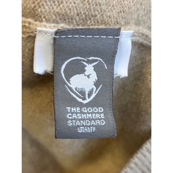 J.Crew Womens Cashmere Patch-Pocket Cardigan Sweater Size Medium Beige FA EXC - Picture 7 of 10